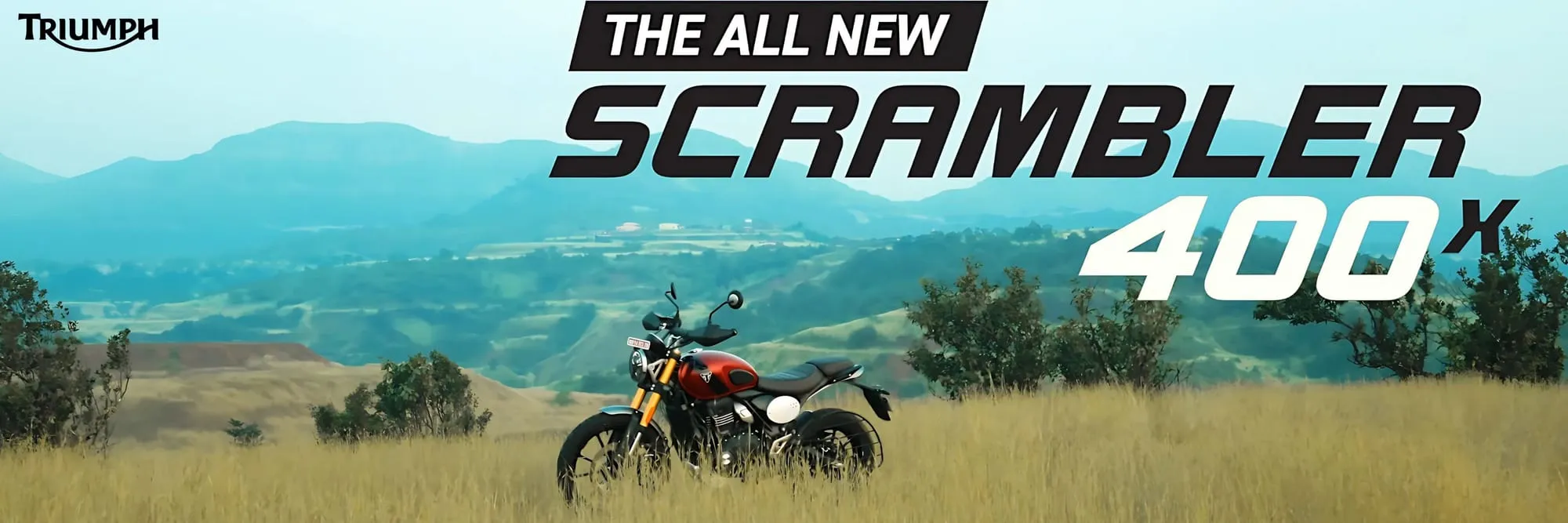 Triumph Scrambler 400, still from the film
